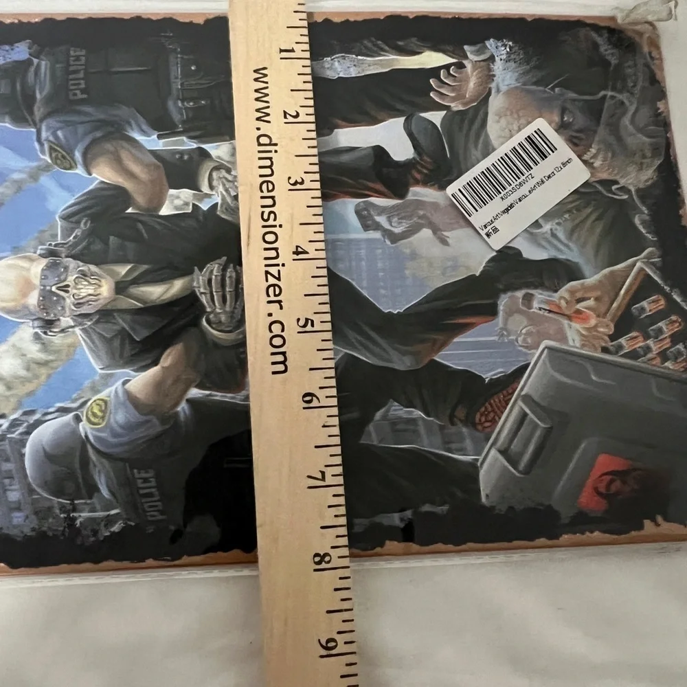 Vintage Banda Megadeth 12x8 Wall Art Hanging Mancave Shop “Police Truck” Song